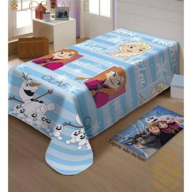 Imagem de Manta micro solteiro 200x150 fun não alérgica frozen