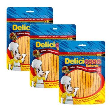 Imagem de Deliciosso palito fino sabor frango 200g - kit 3 un