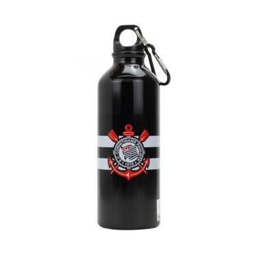 Imagem de Garrafa De Alumínio Corinthians Com Prendedor 500Ml