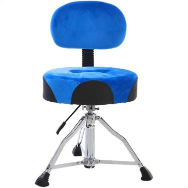 Imagem de Banco Bateria Com Encosto Comfort Profire 23.5 Azul Camurca