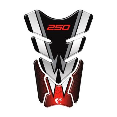 Imagem de Protetor De Tanque Adesivo Moto Honda Cb Twister 250 Vermelho - Cobra 