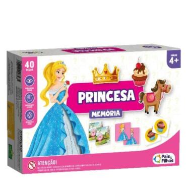 Imagem de Jogo da Memória Princesa 40 Peças Pais & Filhos