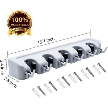 Imagem de ultra Suporte Multiuso 6 Posições Porta Vassoura Rodo Chave - SWEET HO