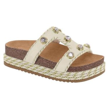 Imagem de Tamanco Beira Rio Papete - Feminino - Branco off, 38