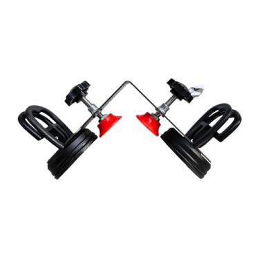 Imagem de IEUDNS Ferramenta de instalação de juntas de pedra em ângulo reto, com ventosa de 2,17" para granito, Preto 2 Ventosas