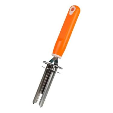Imagem de AFXGUSD Removedor de Caroço de Frutas, Ergonômico, Resistente, Utensílio de Cozinha, Removedor de Caroço de Frutas, aço Inoxidável, para Peras, Tâmaras Vermel, Laranja, Tamanho real