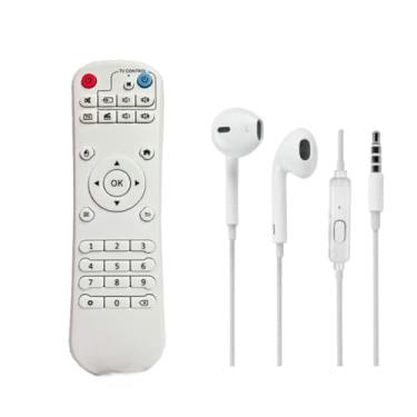 Imagem de Controle Remoto Compatível com BTV Modelos B8, B9, B10, B11 e BTV13 Expres. Substitui modelo original + Fone de Ouvido Intra Auricular Com Fio e Microfone