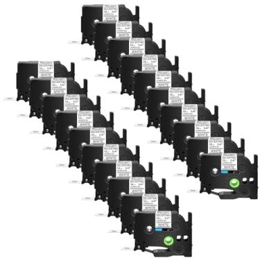 Imagem de SECERTMU Pacote com 20 fitas de etiquetas compatíveis com P-Touch TZe-231 TZe231 TZ-231 12 mm 0,47'' preto sobre branco de substituição para Ptouch PT-D220 D210 D200 D400 H110 P700 E550W H300