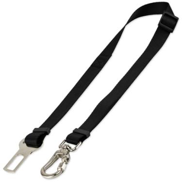 Imagem de Basic Pet Cinto De Segurança Pet Universal Cachorro Gato Cães Gatos Carro Coleira Adaptador Ajustável (Preto)