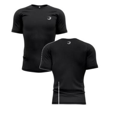 Imagem de Camiseta De Treino Summer Pro Preta Blackout Academia Fitness-Masculino
