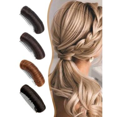 Imagem de Pente modelador de cabelo com coroa de coque – Ferramenta de estilo elegante para updos, almofadas, bases – acessório de cabelo de plástico