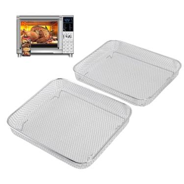 Imagem de Dioche 2PCS Air Fryer Basket and Bandey Conjunto para Forno, Forno de Fritadeira de Ar para o Forno de Panela Com Bravo Xl para Lavadora de Louça Acessórios Seguros