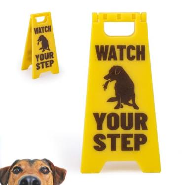 Imagem de Placa de vômito, 10 cm para cães e gatos, vomitar, assistir, sinal engraçado, aviso de vômito, pequeno novidade gato e cachorro, aviso de vômito para quintal, casa, escritório, lembrar, decoração