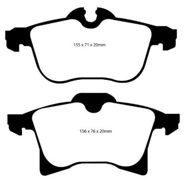 Imagem de EBC Pastilha de freio esportiva Brakes DP21520 Greenstuff Série 2000