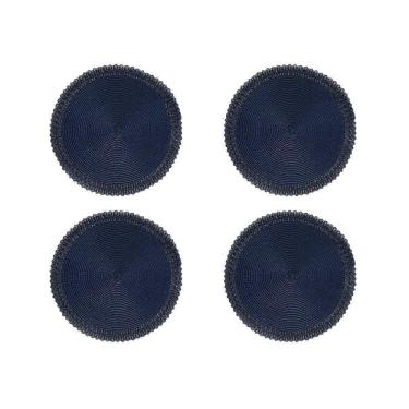 Imagem de Jogo Americano Copa E Cia 4 Peças Lace Marinho