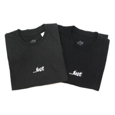 Imagem de Camiseta Lost Branding - Cinza/Preto (Kit com 2 camisetas)-Masculino
