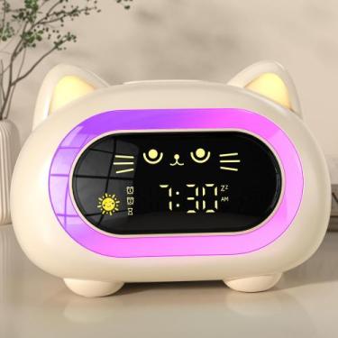 Imagem de Despertador ANALOI Ok to Wake para crianças com treinamento para dormi
