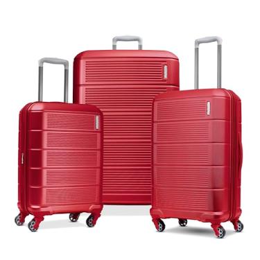 Imagem de American Tourister Mala expansível Stratum 2.0 Hardside com Spinners | Vermelho | 3 peças (CO/MED/LG), Vermelho, 3-Piece Set (20/24/28), Stratum 2.0 Mala rígida expansível com rodas giratórias