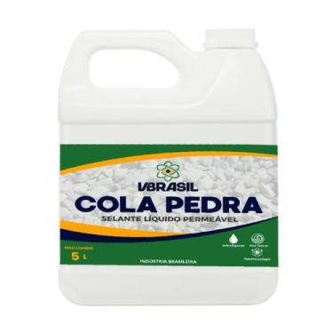 Imagem de Selante Cola Pedra Fixador de Pedras para Jardim 5 Litros Ganhe um Bri