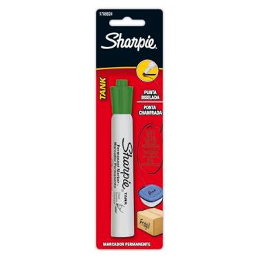 Imagem de Blister com 1 Marcador Permanente Sharpie Tank Verde, 1789924, Verde