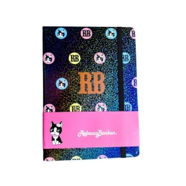 Imagem de Caderneta Rebecca Bonbon Anotação Prática Delicada Pequena Colorida Notas (Preta)