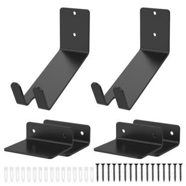 Imagem de Suporte de parede horizontal de metal para bicicleta, resistente ao desgaste, economia de espaço, suporte de parede para garagem em casa, oficina