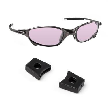 Imagem de Biyxpiv Kits de borracha de substituição para protetores de nariz para óculos de sol Oakley Juliet, fácil instalação, Acoplador flexível