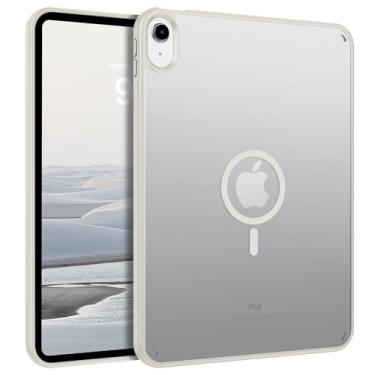 Imagem de BENTOBEN Capa magnética para iPad A16 (11ª geração 11 polegadas 2025), iPad 10ª geração 10 polegadas 2022, capa protetora translúcida fosca fina de TPU para iPad 11ª/10ª geração, cinza