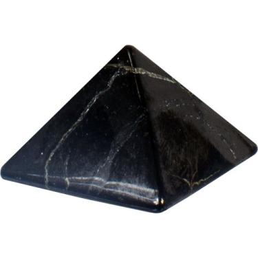 Imagem de New Age Source Pirâmide de pedra preciosa esculpida - Shungite