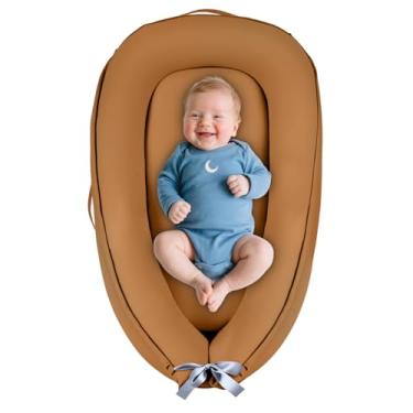 Imagem de Espreguiçadeira, travesseiro para recém-nascidos de 0 a 24 meses, ninho macio e respirável premium, espreguiçadeira para bebês meninos e meninas, espreguiçadeira portátil para viagens e casa.