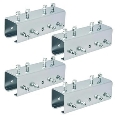 Imagem de BIAXJUNY Suporte de extensão do conector de canal de suporte, conector de emenda em forma de U de 3,1 mm de espessura, conexão de suporte extensível para canal de suporte de 3,5 cm de largura e 3,5 cm