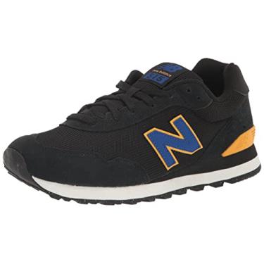 Imagem de New Balance Tênis masculino 515 V3 Classic, Preto/Team Royal/Varsity Gold, 42