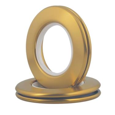 Imagem de Ilhós de cortina de aço inoxidável, anéis grandes de ilhós, anéis redondos de metal, ilhós de cortina de metal, diâmetro interno, anel romano de 4,5 cm, cortinas com ilhós fortes, conjunto de 12 (12