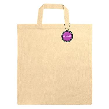 Imagem de Sacola Ecobag em Algodão 37x41cm Aurora TopGet (Natural)