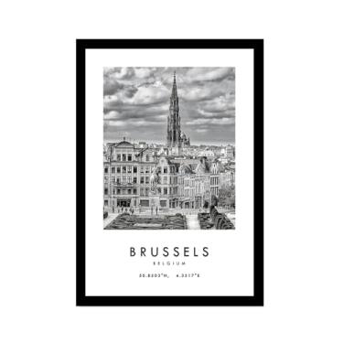 Imagem de Pôster de cidade preto e branco - impressão de viagem Roma Las Vegas Veneza Paris Sydney Amsterdam Amalfi Sanfrancisco Pintura em tela impressões de paisagem da cidade do mundo imagens de parede