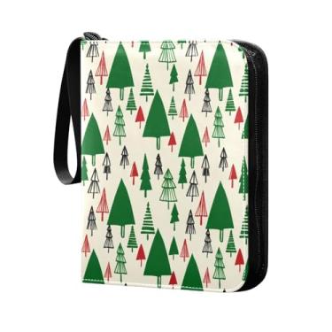 Imagem de Wassud Árvore de Natal (2) fichário de 4 bolsos para cartões colecionáveis comporta 400 cartões padrão à prova d'água TCG CCG MTG álbum presentes para colecionadores meninos meninas