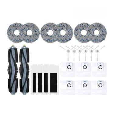 Imagem de Escovas principal e laterais + filtro + esfregão + saco de pó, compatível com ECOVACS T20 OMNI/T20e OMNI/T20e/T20 MAX/T20 Pro/T20 PRO PLUS - Acessórios para aspirador robô(24pcs)