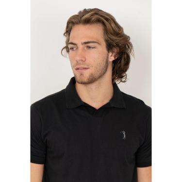 Imagem de Camisa Polo Aleatory Hatton Preto-Masculino