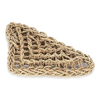 Imagem de Acouto Cama de Réptil Rede de Espreguiçadeira de Lagarto Triangular - Grama Natural Espreguiçadeira de Réptil Fácil Instalação - Lugar Perfeito para Escalada e Descanso Lagartos Ventosas Fortes e (S)