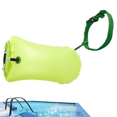 Imagem de Boia de natação em águas abertas, seca inflável, boia de natação - duplos portáteis, boia de armazenamento para piscina, praia, lago, snorkeling, esportes, crianças, adultos, escola