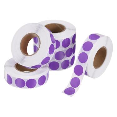 Imagem de PATIKIL 6000 peças de adesivos coloridos de 6 rolos, adesivos circulares de 1,3 cm, etiqueta de codificação de etiqueta de preço para escritório, negócios, quintal, venda, garagem, decoração de casa