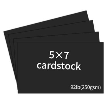 Imagem de 20 folhas BlackCardstock 21,6 x 28 cm, cartolina 250gsm/41,7 kg