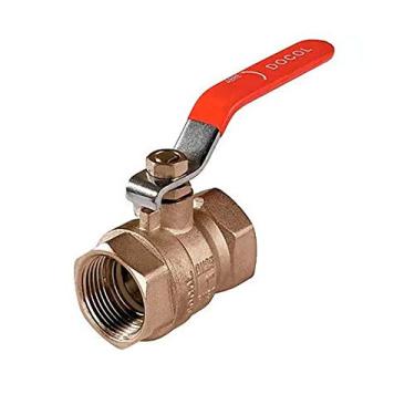 Imagem de Válvula de Esfera Alavanca Vermelha Docol 1.1/2'' Cromado