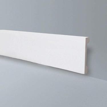 Imagem de Kit Rodapé de Poliestireno 5 Barras Lisas de 15cmX2,44m Rende 12,2 Met