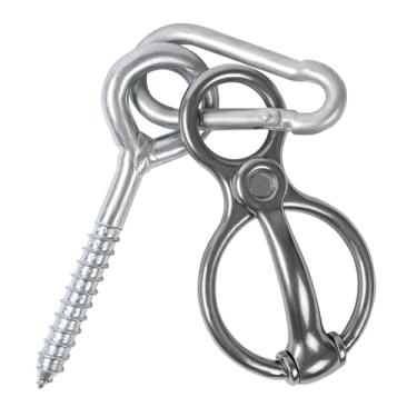 Imagem de Generic Argola de amarração para cavalos, acessórios e equipamentos para treinamento de cavalos. Evita que a rédea se solte. Ideal para treinamento de