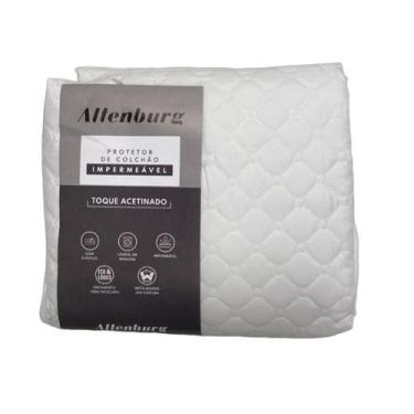 Imagem de Protetor de Colchão Toque Acetinado Solteiro King Impermeável Altenbur