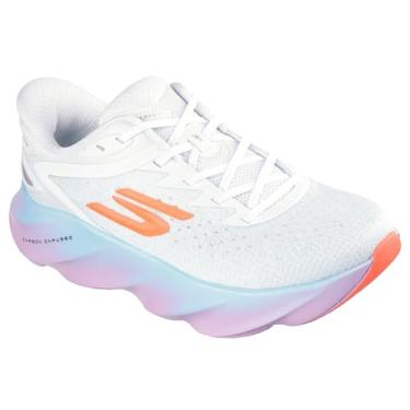 Imagem de Skechers Tênis feminino Aero Burst Hands Free Slip-Ins, branco/multi, 38
