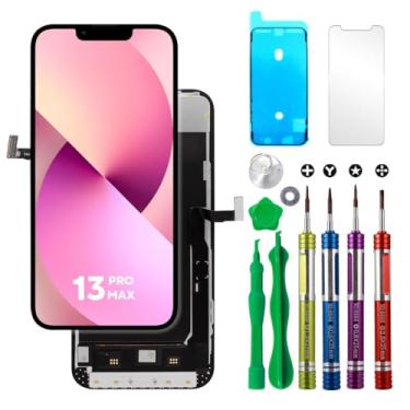 Imagem de Ace Tech Cellular Substituição de tela LCD para iPhone 13 Pro Max (A2484, A2641, A2644, A2645, A2643) 17.0 cm tela sensível ao toque 3D kit de reparo com ferramentas de reparo