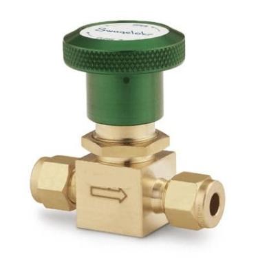 Imagem de Aoleaby Válvula selada com fole de latão B-4HK, gaxeta, ponta de haste PCTFE, 1/10.2 cm.