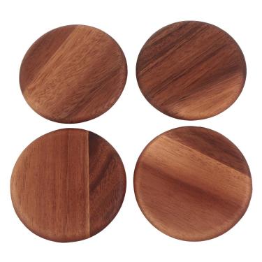 Imagem de Porta Copos Acácia 11cm com 4 Peças -  A\CASA